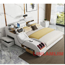 Load image into Gallery viewer, Modern Multifunctional Smart Tech Futuristic Bed