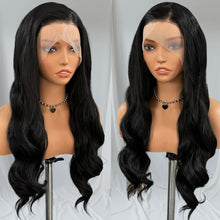 Load image into Gallery viewer, Black 13*4 Body Wave Lace Front Wig