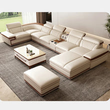 Load image into Gallery viewer, Premium Italian Genuine Leather Sofa Set