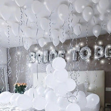 Load image into Gallery viewer, 63pcs Silver White Bride To Be Foil Balloons
