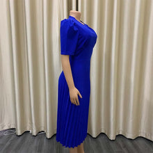 Load image into Gallery viewer, Elegant Pleated Office Dresses