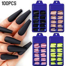 Load image into Gallery viewer, 100Pc Matte Press Ballerina Long Nails