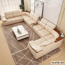 Load image into Gallery viewer, Elegant Leather Sectional Sofa Sets