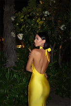 Load image into Gallery viewer, Sexy Backless High Slit Halter Dress