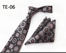 Load image into Gallery viewer, Luxury Men's Ties with Pocket Square & Cufflinks