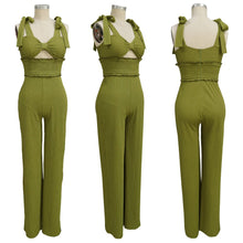 Load image into Gallery viewer, Bowknot Sleeveless Jumpsuit