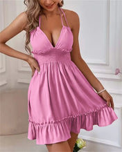 Load image into Gallery viewer, Sexy Deep V Neck Double Strip Dresses