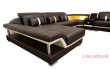 Load image into Gallery viewer, Modern Minimalist Genuine Leather Sectional Sofa