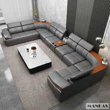 Load image into Gallery viewer, Elegant Leather Sectional Sofa Sets