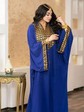 Load image into Gallery viewer, Hooded Abaya Knitted Kaftan Evening Dresses