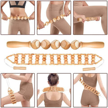 Load image into Gallery viewer, Natural Wooden Lymphatic Drainage Massager