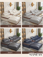 Load image into Gallery viewer, Premium Italian Genuine Leather Sofa Set