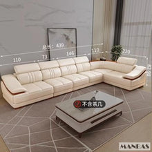 Load image into Gallery viewer, Elegant Leather Sectional Sofa Sets