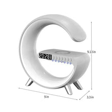 Load image into Gallery viewer, Wireless Charger Stereo Bluetooth Speaker Night Light Alarm Clock