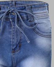 Load image into Gallery viewer, Casual High Waist Denim Short