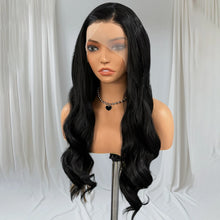 Load image into Gallery viewer, Black 13*4 Body Wave Lace Front Wig