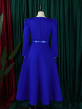 Load image into Gallery viewer, Short Sleeve Split bodycon ruffles midi prom Dress