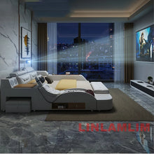 Load image into Gallery viewer, Modern Multifunctional Smart Tech Futuristic Bed