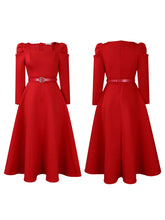 Load image into Gallery viewer, Short Sleeve Split bodycon ruffles midi prom Dress