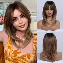 Load image into Gallery viewer, Layered Synthetic Wigs with Bangs