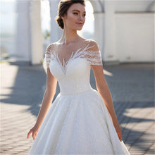 Load image into Gallery viewer, V-neck Custom Wedding Dress