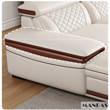 Load image into Gallery viewer, Premium Italian Genuine Leather Sofa Set