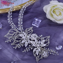 Load image into Gallery viewer, Flower Bridal Hair Clips