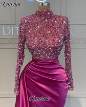 Load image into Gallery viewer, Fuchsia Evening Dress