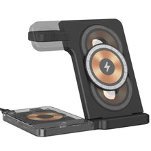 Load image into Gallery viewer, Magnetic Wireless Charging Stand for iPhone 15/14/13/12, iWatch Ultra/8/7/6/5, AirPods 3/2/Pro, Samsung