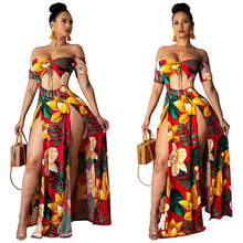 Load image into Gallery viewer, Sexy Floral Long Slit Dresses