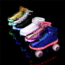 Load image into Gallery viewer, New Style Luminous 4-Wheel Roller Skates
