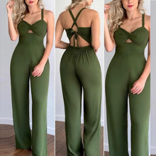 Load image into Gallery viewer, Elegant Sexy Criss Cross Lace Up Jumpsuit