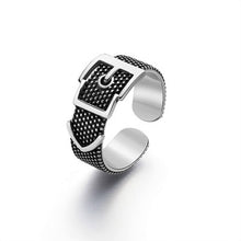 Load image into Gallery viewer, Geometric Layer Smile Face Adjustable Rings