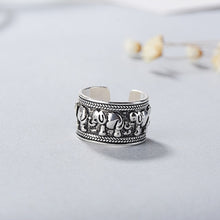 Load image into Gallery viewer, Geometric Layer Smile Face Adjustable Rings