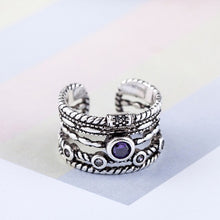Load image into Gallery viewer, Geometric Layer Smile Face Adjustable Rings