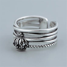 Load image into Gallery viewer, Geometric Layer Smile Face Adjustable Rings