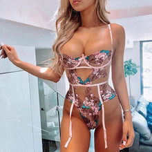 Load image into Gallery viewer, Sexy Floral Bodysuit