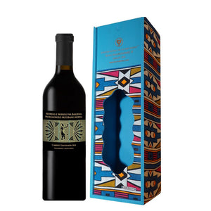 Wine and Handmade Royal Wine Bottle Holders with Ndebele Print