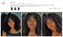 Load image into Gallery viewer, Kinky Afro Curly Wigs With Bangs
