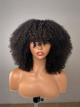 Load image into Gallery viewer, Kinky Afro Curly Wigs With Bangs
