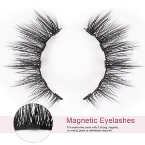 10 Pairs False Magnetic Eyelashes