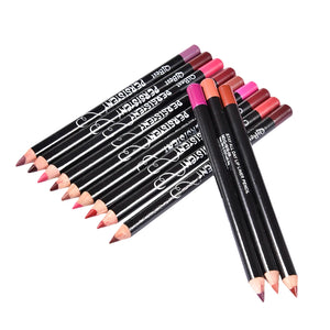12Colors/Set Waterproof Lip Liner Pencil