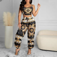 Two Piece  Sleeveless Suit