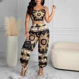 Two Piece  Sleeveless Suit