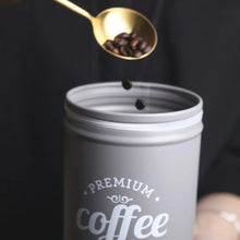 Load image into Gallery viewer, Tea Coffee Sugar Metal Jar
