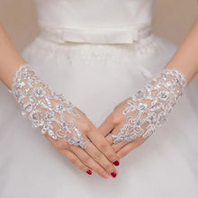 Load image into Gallery viewer, Fingerless Bridal Gloves
