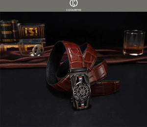 Men Genuine Luxury Leather Belt