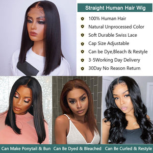 Brazilian Straight Colored Human Hair Wig