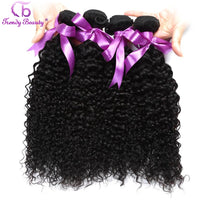 Peruvian Kinky Curly Hair Bundles 100% Human Hair Extensions