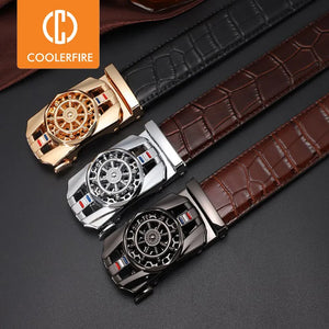 Men Genuine Luxury Leather Belt